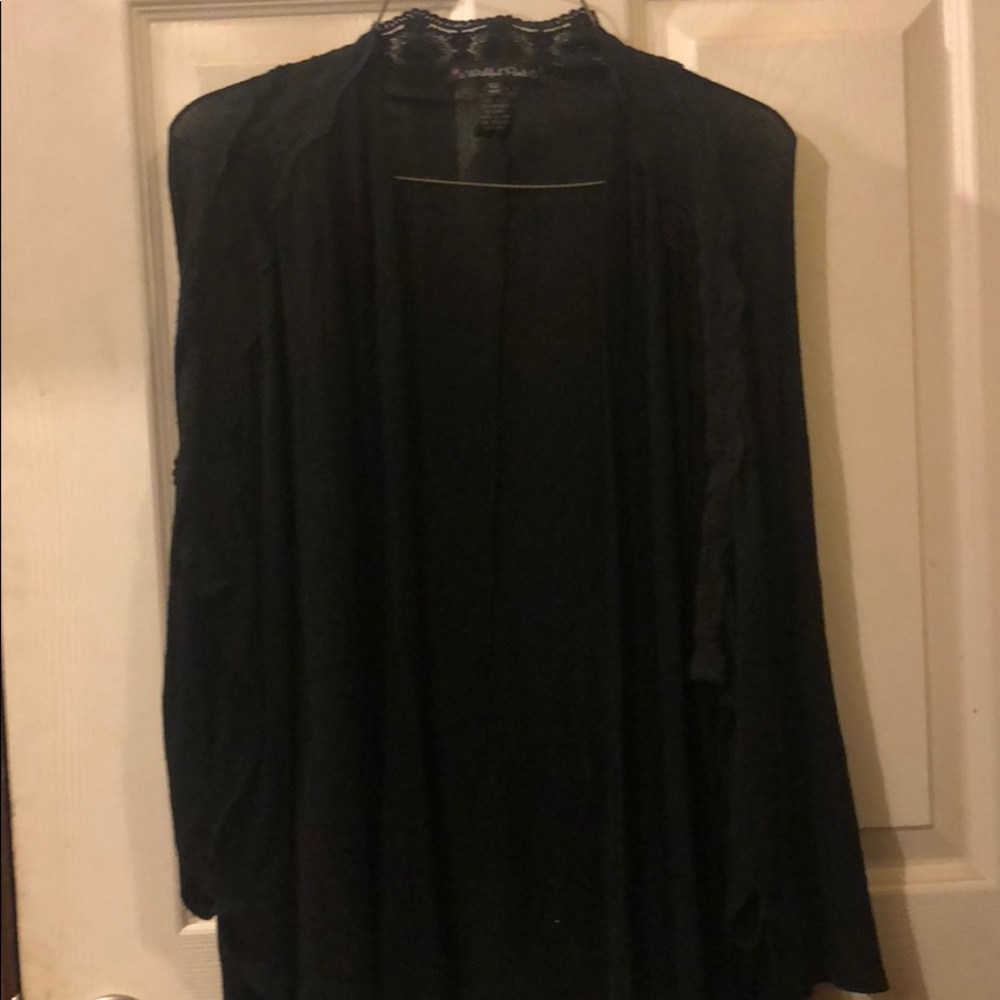Black cardigan